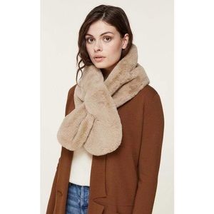Soia & Kyo Faux Fur Scarf, Honey